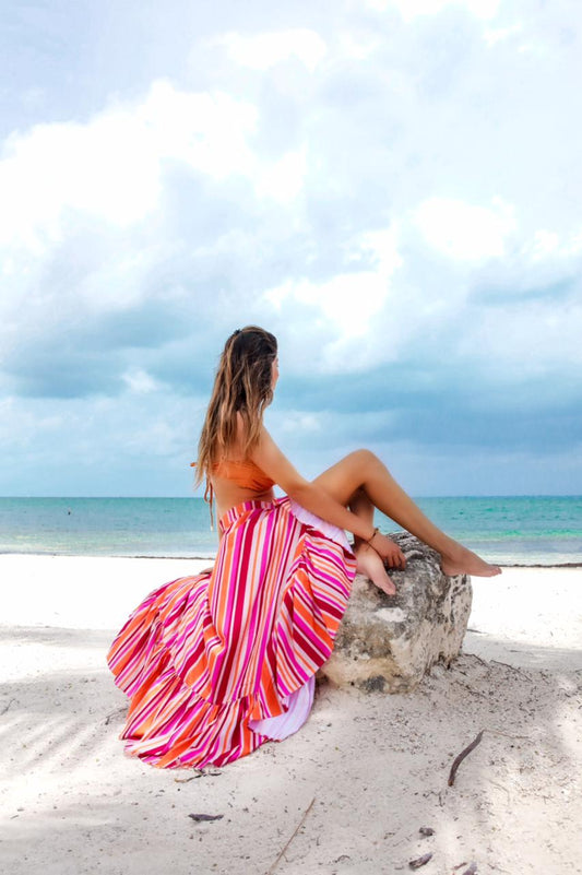 CUPECOY STRIPES SKIRT